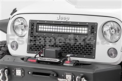 Frontgrill - Grill mit LED-Lampe - Rough Country - Jeep Wrangler JK